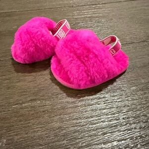 UGG Baby Fluffy Pink Slippers